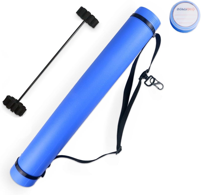 BOWSOUL Arrow Tube Case Adjustable and Extendable Archery Arrow Holder Archery Quivers for Hunting, Target Shooting-Protective EVA Foam Arrow Insert Included - Image 1